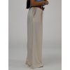 Široké krémové nohavice