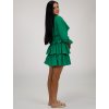Zelené šaty s opaskom