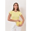 Rebrované žlté tričko 681082fd8c439
