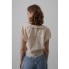 Béžová blúzka s golierom