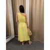 Asymetrické šaty žlté