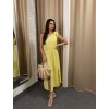 Asymetrické šaty žlté