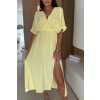 Mušelínové šaty žlté