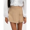 Béžový skort s pásikavým vzorom
