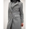 Sivý elegantný kabát