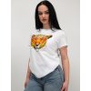 Biele tričko s motívom tigra