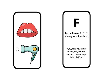 Kartičky pro hlásky (T,D,N,V,F)