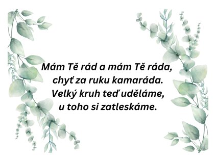 Říkanky k denním aktivitám