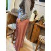 Red Twill Pure Silk Lounge Trousers
