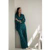 Verdant Panther Pure Silk Lounge Shirt