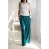 Verdana Panther Pure Silk Lounge Trousers