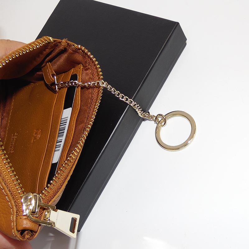 Hnědá dámská peněženka BELLUGIO na zip – s monogramem, fotkou i textem