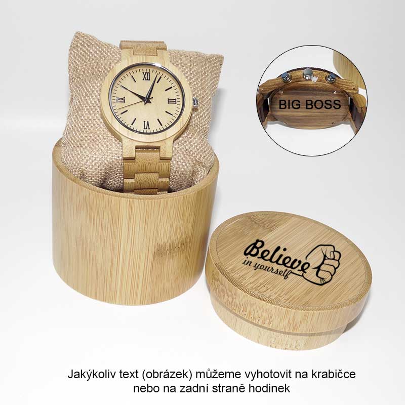 Dřevěné hodinky s příběhem. Darujte originalitu a osobní styl.