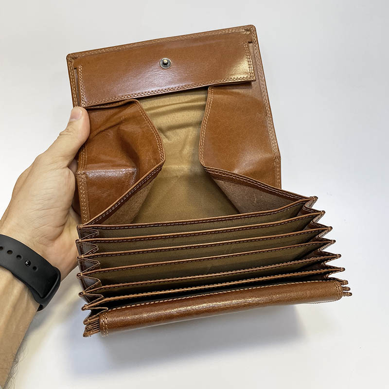 Prémiová kožená kasírka ROYAL LEATHER RFID s vlastním gravírováním