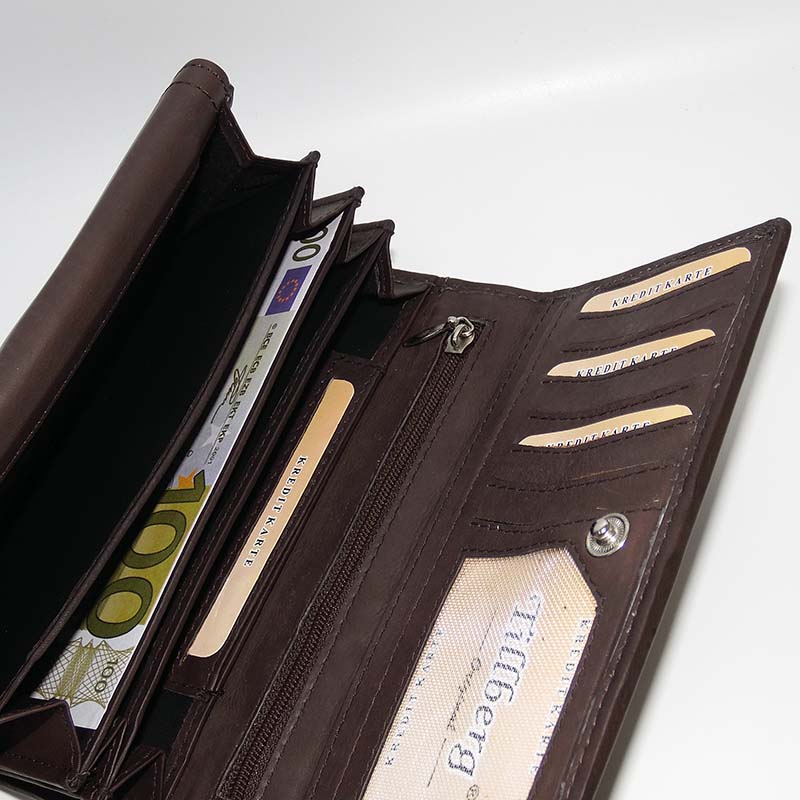 Dámská kožená peněženka TILLBERG LUXURY s vlastním textem nebo monogramem