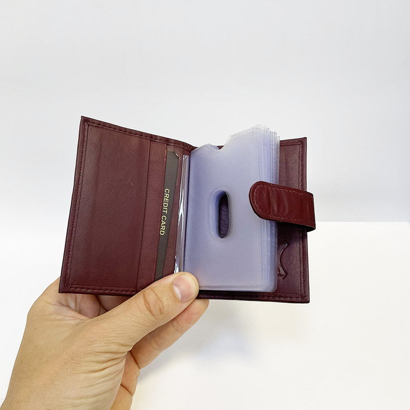 Vínová peněženka s monogramem | GURU LEATHER