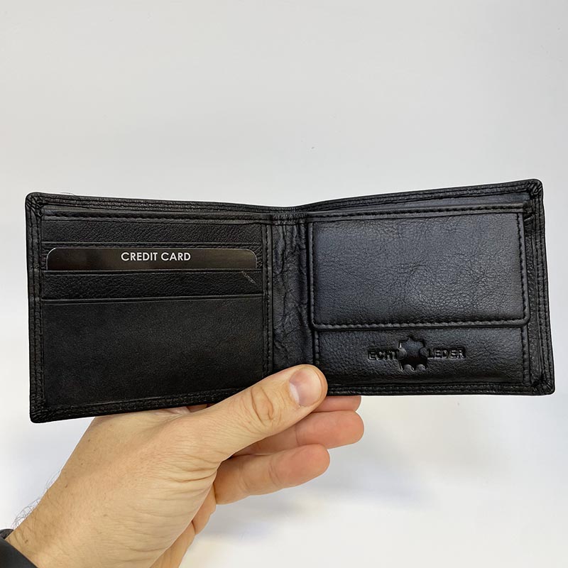 Pánská SLIM kožená peněženka BEORIGINAL s monogramem zdarma