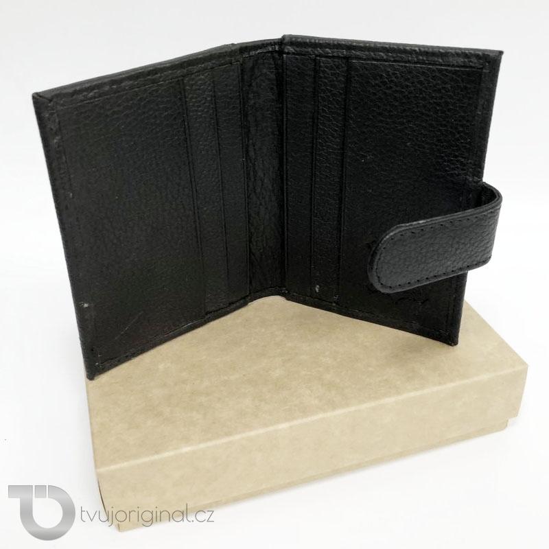 Kompaktní kožená dokladovka GURU Leather s monogramem zdarma | BEORIGINAL