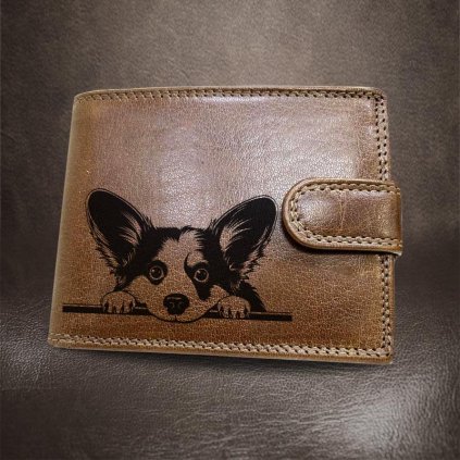 Prémiová peněženka ROYAL s motivem psa Welsh Corgi