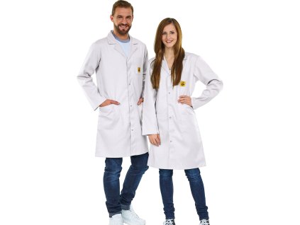 Extra ľahký ESD plášť AM110, biely