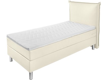 Posteľ Boxspring Premium Imitácia kože, čalúnenie operadla