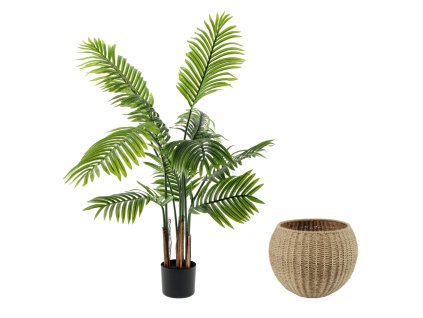 Umelá rastlina Midori s kvetináčom