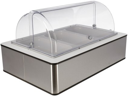 Chladiaca vitrína Fundale biely 6,5 cm melamín biely 3 x 1/3