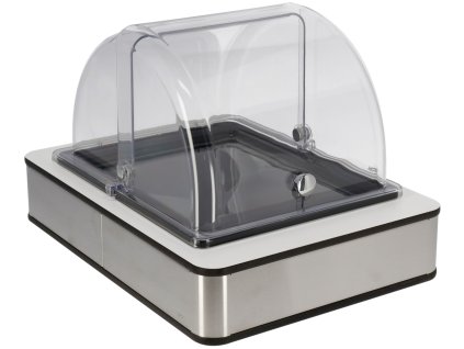 Chladiaca vitrína Fundale biely Melamín čierny 1/2