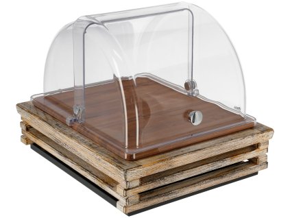 Chladiaca vitrína Natchez Drevo 1/2