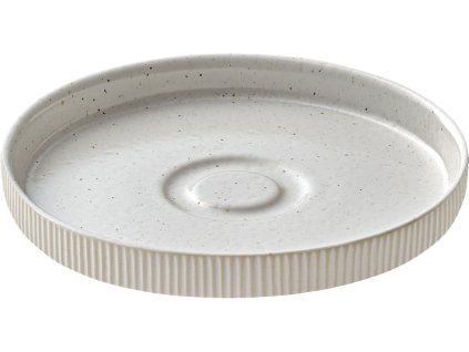 Untertasse rund Nara Relief weiß 15cm