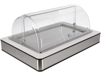 Chladiaca vitrína Fundale GN 1/1 biela s nerezovým podnosom