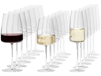 Sada krištáľových pohárov Lotta 18-dielna