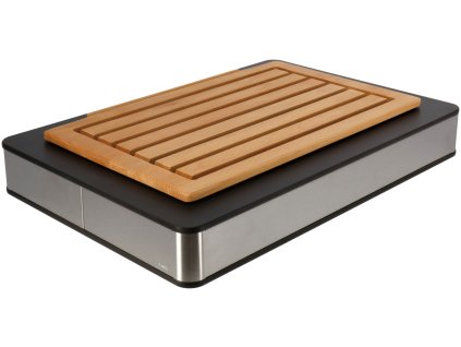 Box s doskou na krájanie chleba Fundale antracitová GN 1/1