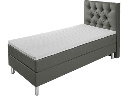 Posteľ 	Boxspring Comfort Imitácia kože, zadná časť Chesterfield