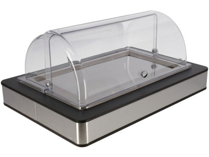 Chladiaca vitrína Fundale GN 1/1 antracitová s nerezovým podnosom