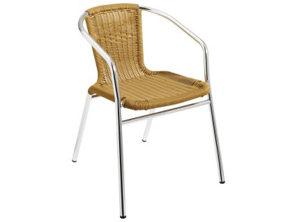 Hliníkové stoličky s výpletom Card