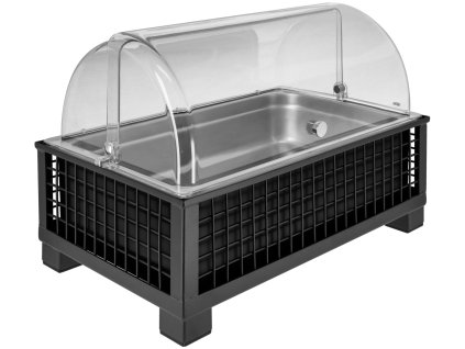 Chladiaca vitrína Portland 10 cm nerezová oceľ 1/1