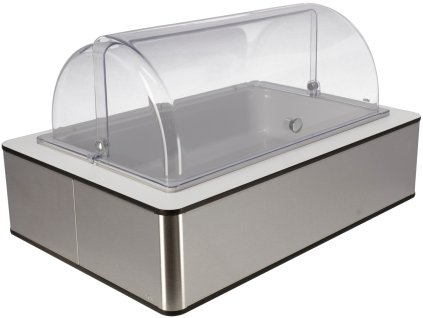 Chladiaca vitrína Fundale biela 10 cm melamín biely 1/1