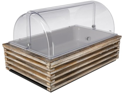 Chladiaca vitrína Natchez 10 cm melamín biely 1/1