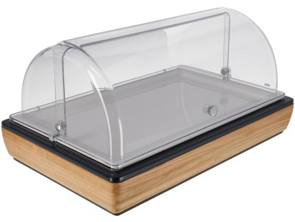 Chladiaca vitrína Montana dub Melamín biely 1/1