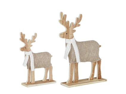 Set dekoračných jeleňov Agresa  2 kusy