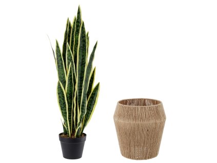 Kunstpflanze Kiran mit Übertopf