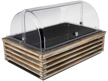 Chladiaca vitrína Natchez 10 cm melamín čierny 1/1