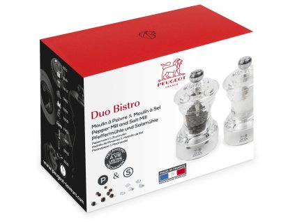 Mlynčeky na soľ/korenie Bistro Acryl Duo