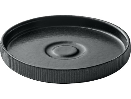 Untertasse rund Nara Relief schwarz 15cm