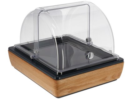 Chladiaca vitrína Montana dub Melamín čierny 1/2