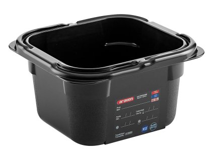 Nádoba na potraviny GN 1/6 čierna