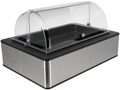 Chladiaca vitrína Fundale antrazitová GN 1/1