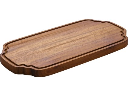 Servierbrett rechte. mit Rillen 36x18cm