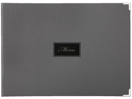 Jedálny lístok Oscar s ražbou MENU A4 quer